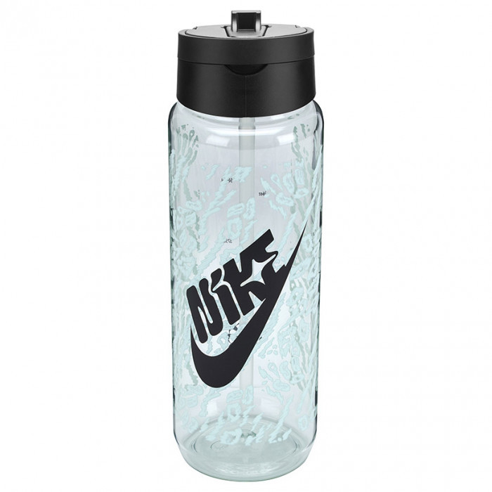 Nike Tr Renew Recharge Straw Bottle 24 Oz Graphic Barely Green/Black/Black