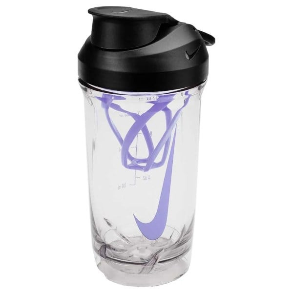 Nike Tr Recharge Shaker Bottle 16 Oz Clear/Black/Light Thistle/Light Thistle