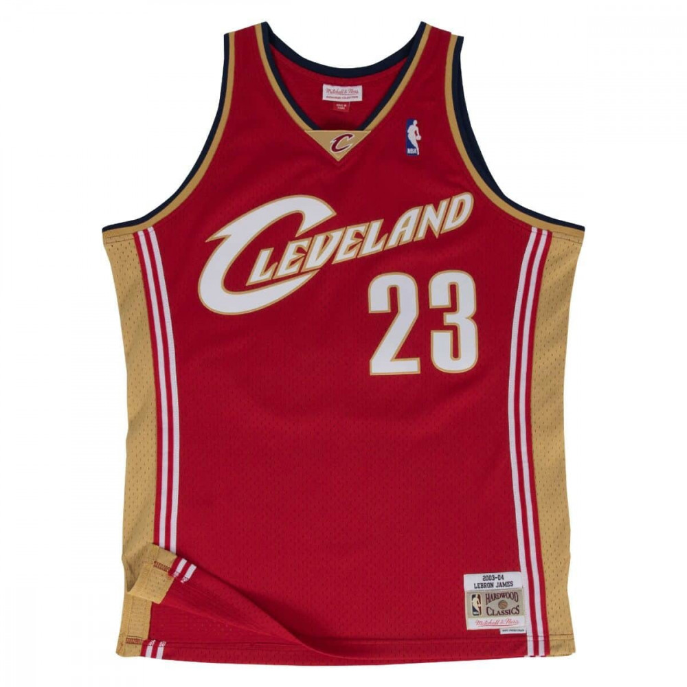 MITCHELL & NESS CLEVELAND CAVALIERS LEBRON JAMES 2003-04' #23 ROAD SWINGMAN 2.0 DARK RED