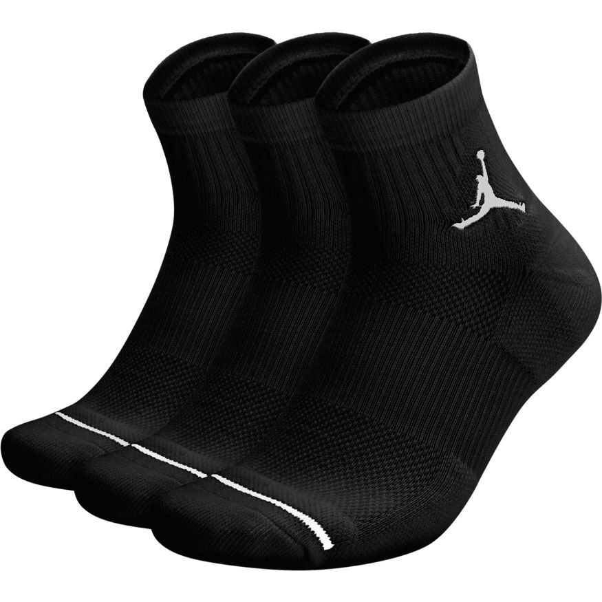 Jordan Jumpman High-Intensity Quarter Sock (3 Pair) BLACK/BLACK/BLACK
