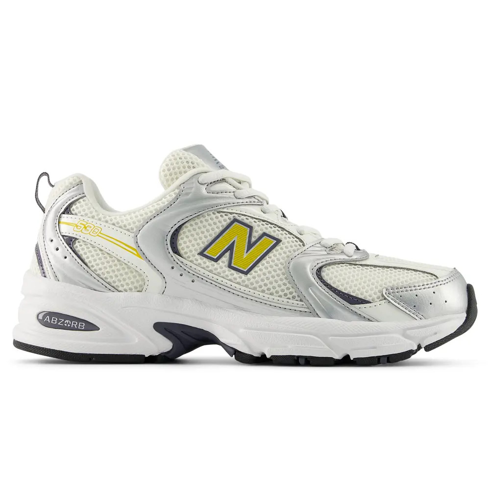 New Balance U530153 - 530 Lifestyle Shoes Silver Yellow Metalic 44