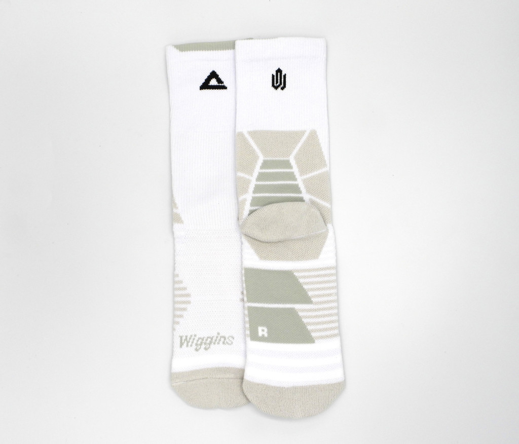 PEAK WIGGINS BASKETBALL SOCKS White 24-26