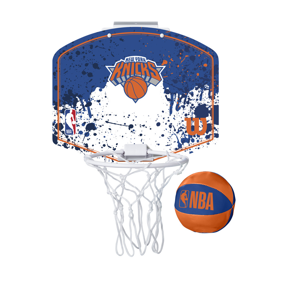 WILSON NBA TEAM MINI HOOP NEW YORK KNICKS BLUE