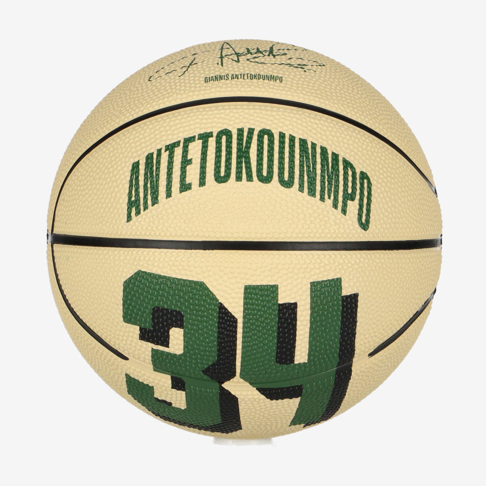 WILSON NBA PLAYER ICON MINI BSKT GIANNIS ANTETOKOUNMPO Green/Beige